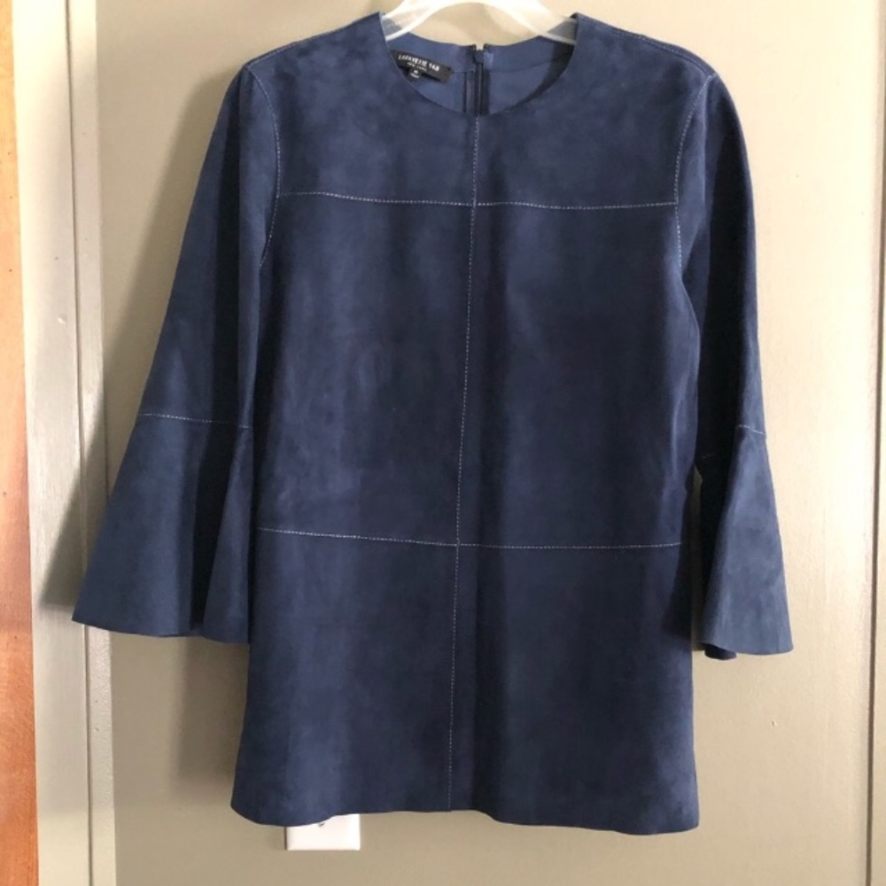 COPY - Lafayette 148 New York size M real suede top.